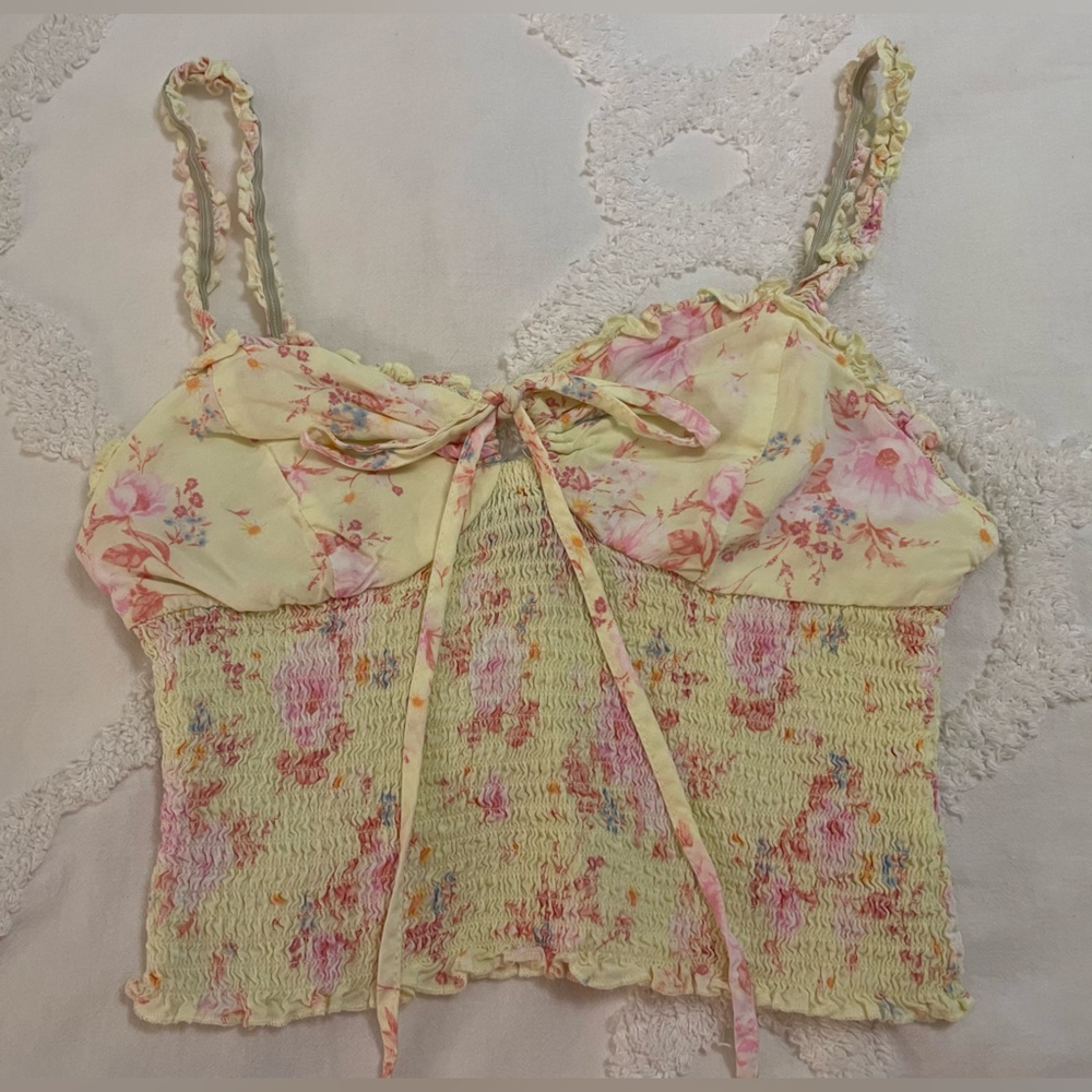 Forever 21 Thin Strap Tank Top with bow